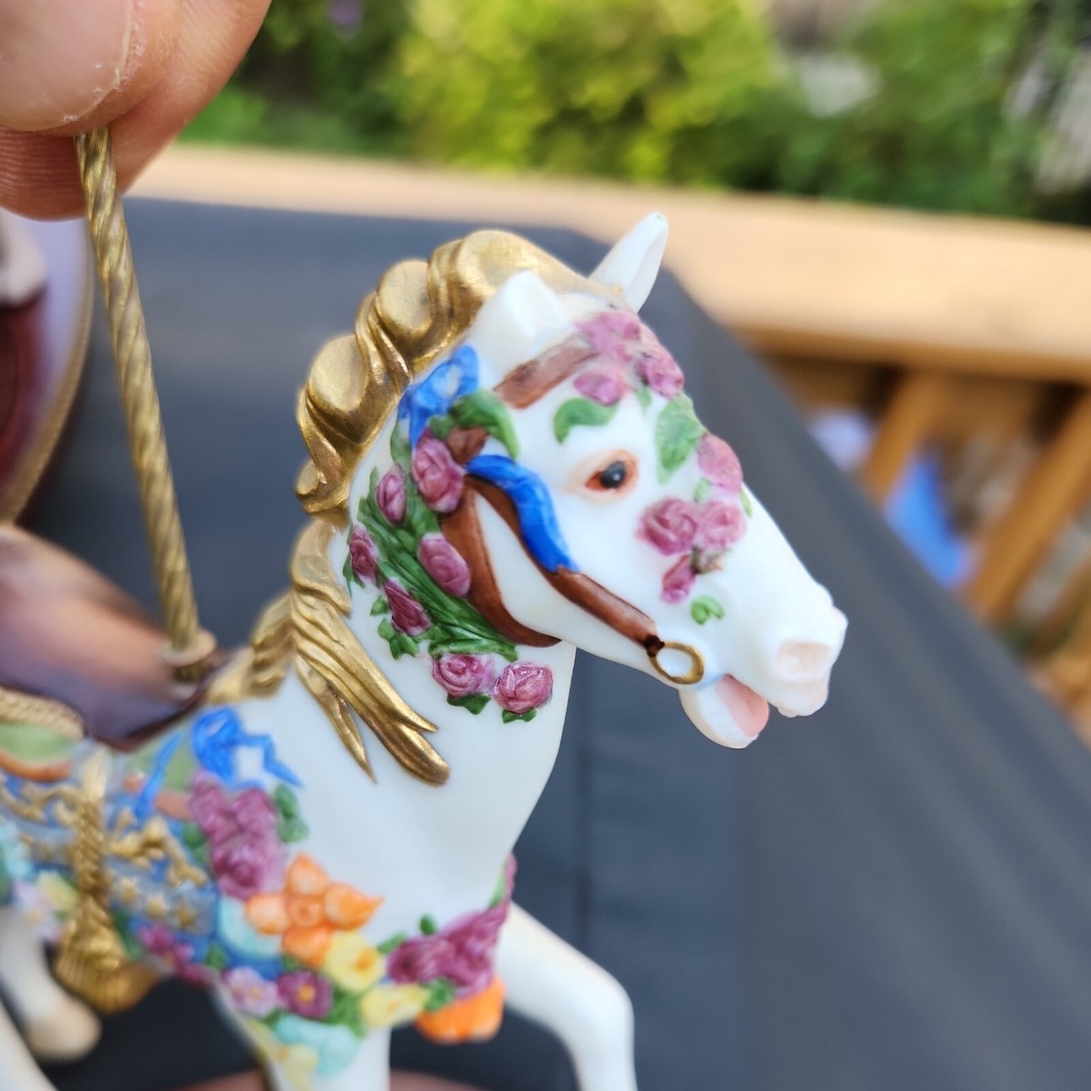 FRANKLIN MINT TREASURY OF CAROUSEL ART 1988 SET OF 12 ANIMALS WITH