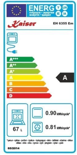 Nostalgie Einbau Backofen Kaiser Empire Elektro Backofen Herd 67L SUPER SALE  - Bild 4 von 4