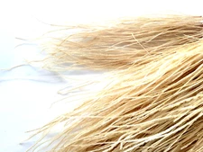 STRUNG PEACOCK HERL - Fly Tying Feathers - 6-8 In. Long - Tan - Nymph - Jig NEW!