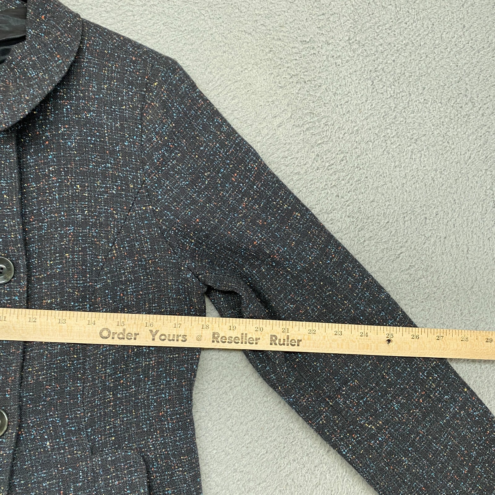 Pendleton Jacket Womens 8 Wool Silk Speckled Char… - image 6