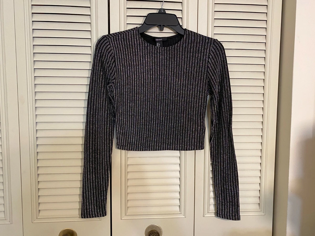 forever 21 long sleeve crop top