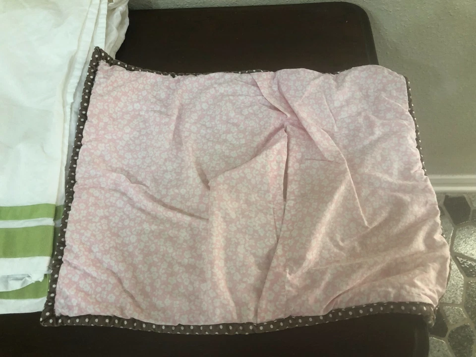 Pottery Barn Kids Hayley Owl Nursery Baby Crib Skirt & Quilted Pillow Cover - Изображение 3 из 4