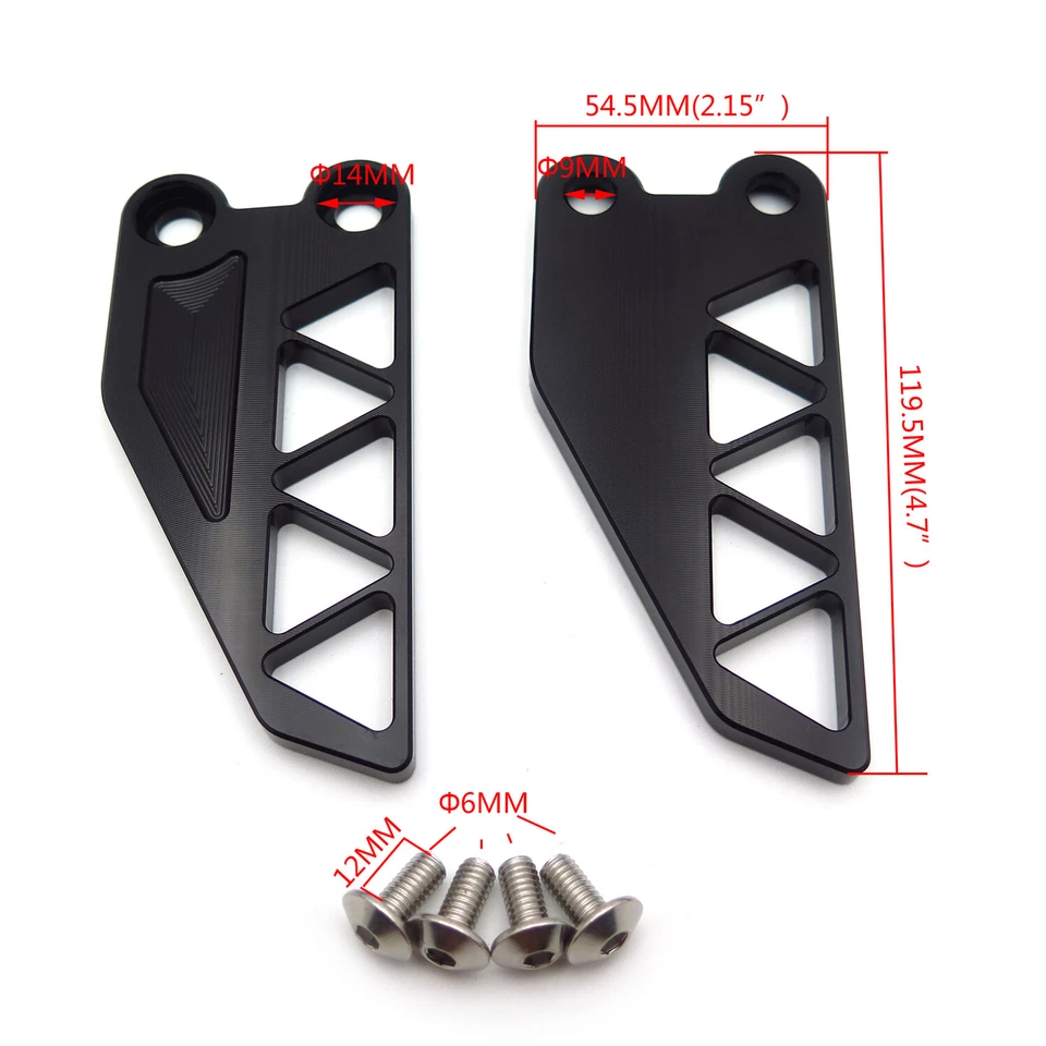 Par de fundas protectoras para reposapiés de pasajero para KTM 250 390 Duke 2017-2020 Foto 3 de 4