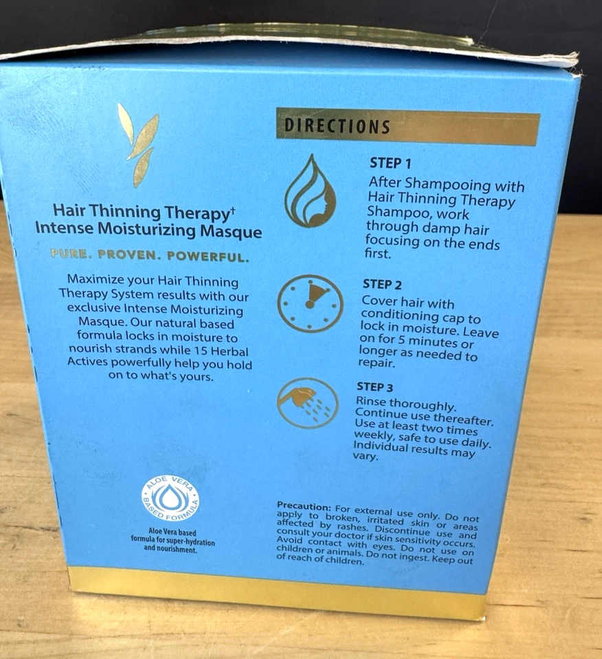 Увлажняющая маска для предотвращения выпадения волос Pura d'or 8 упаковок - Изображение 3 из 4