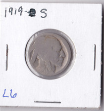 1919-S Buffalo Nickel Acid Dated L6
