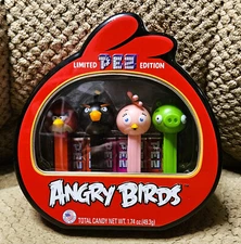 Angry Birds PEZ Dispensers Limited Edition Collectible Tin – 4 Characters