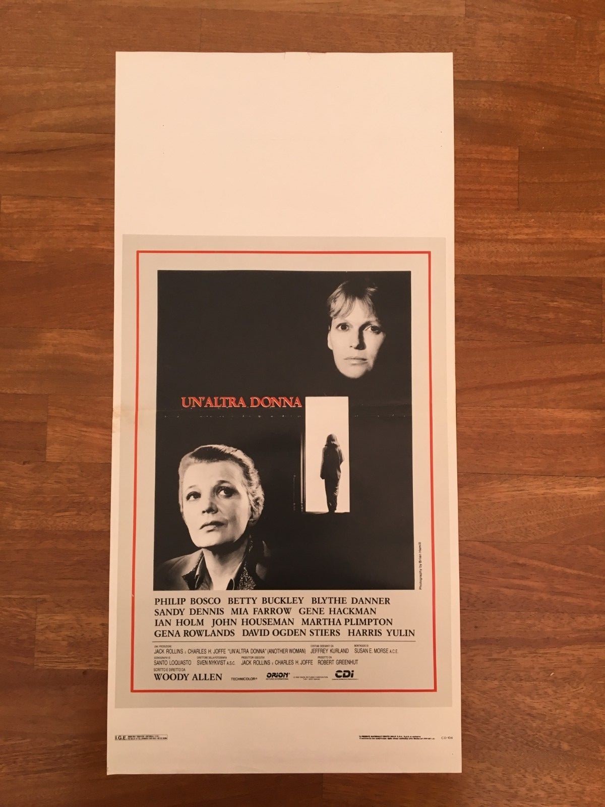 Locandina originale film L'altra donna (1981) - Regia di Peter Del Monte