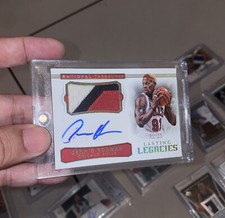 2017 NBA HOF Dennis Rodman National Treasures Patch Auto Autograph Card /25