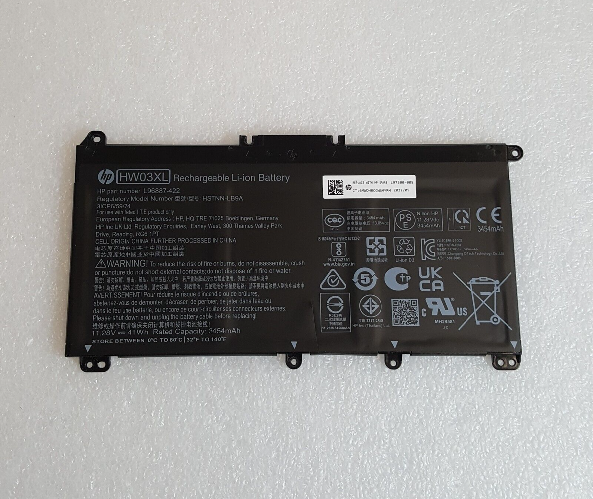 New Genuine HP 240 G9 245 G9 250 G9 15-EH, 15Z-EH 15-EG 41Wh