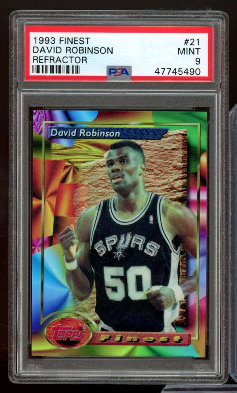 David Robinson Card 1993-94 Finest Refractor #21 PSA 9