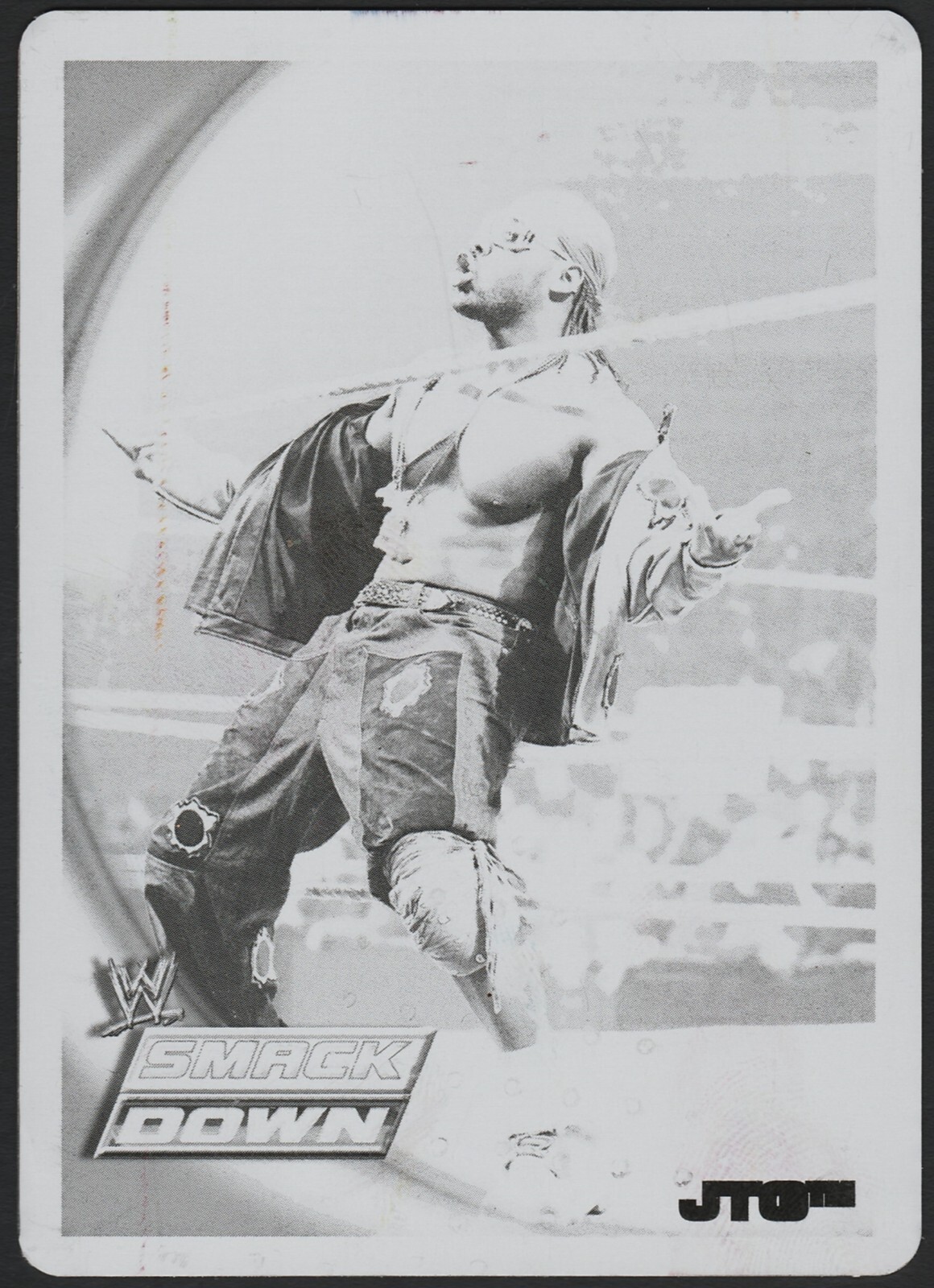 JTG 2010 Topps WWE Printing Plates Black 1/1 #13 RARE! 🔥