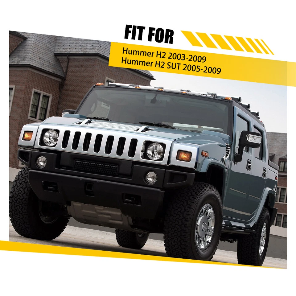 For Hummer H2 2003-2009 Roof Cab Light Running Lamp Anti-Leak Seal Gaskets Set - Image 3 of 4