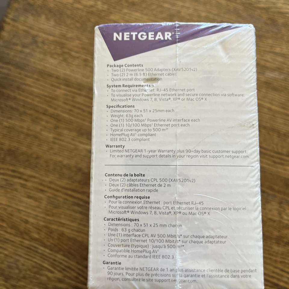 Netgear Powerline 500 1-Port XAVB5201 NEW - Image 4 of 4