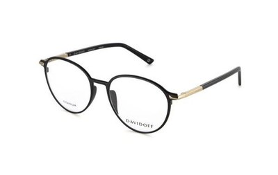 Davidoff DAT133 01 Herren Brille Titan Oval Schwarz