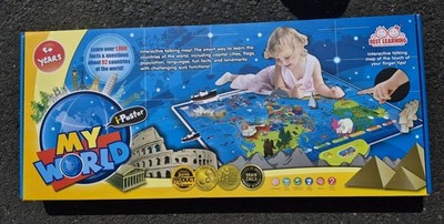 LEARNING i-Poster My World   Interactive Talking World Map for Kids Ages 5-12