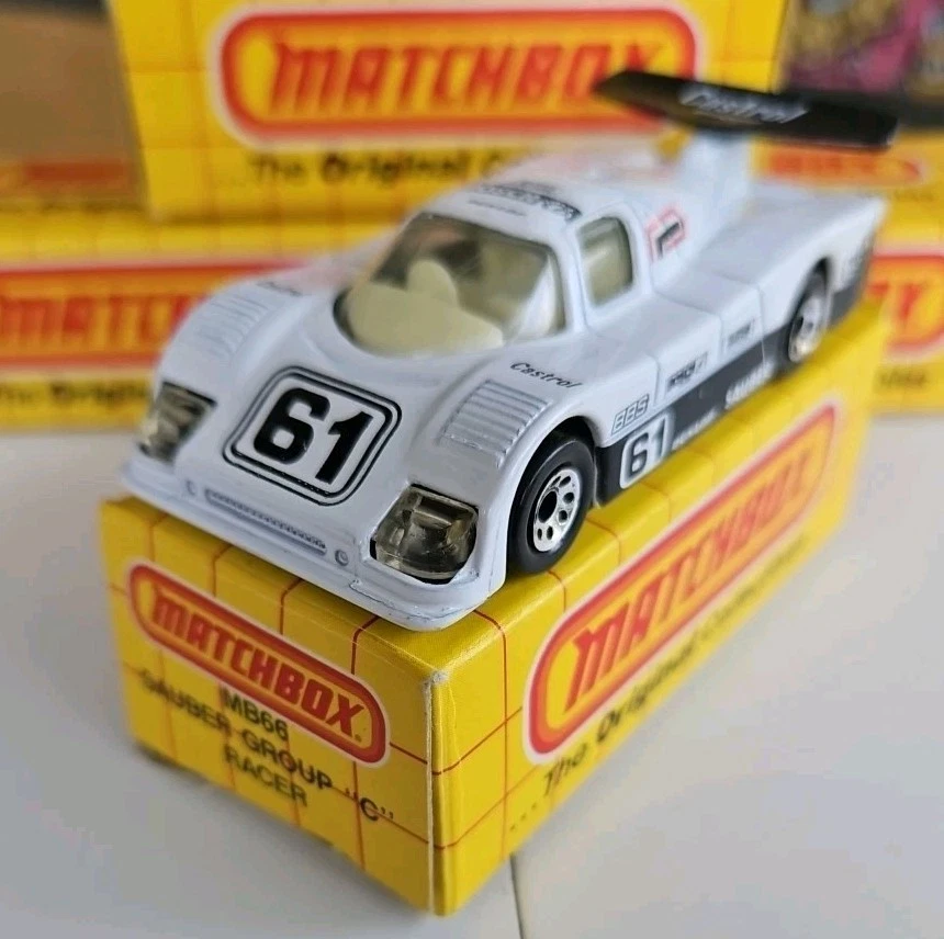 1984 Matchbox White #61 Sauber Group C Racer Castrol Race Car MB-66 Macau 1:55 - Image 2 of 4