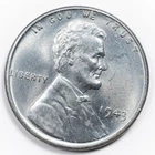 1943-P 1c Lincoln Wheat Steel Cent CH Brilliant Uncirculated