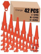 42 Pcs Hydraulic Oil Service Plugs Rubber 3 Sizes Orange