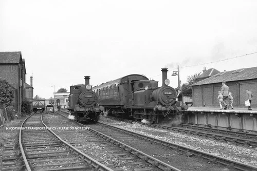STEAM RAILWAY PHOTOGRAPH 32646 & 32650 Havant 22-07-1962 10.20am