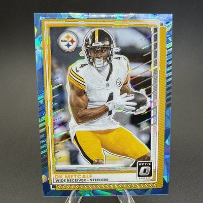 2025 Panini Donruss Optic DK Metcalf #180 SP Ice Prizm 14/15 Pittsburgh Steelers