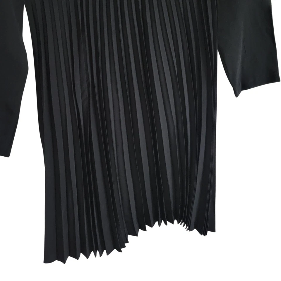 Винтажное черное плиссированное платье-кокетливое Y2K Rampage размер 5 длина до колена Whimsigoth готическое - Изображение 3 из 4