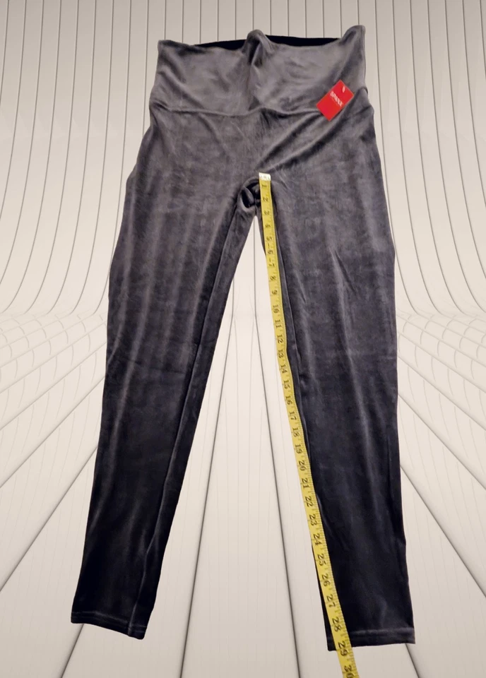 Leggings Spanx Gris Plateado Terciopelo 3XL NUEVOS CON ETIQUETAS Navidad Año Nuevo Festivo Foto 2 de 4