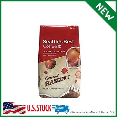Pack of 6 Seattle's Best Coffee Toasted Hazelnut Flavored Medium Roast Ground Co