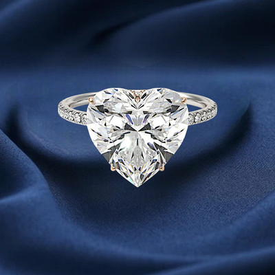 Verkauf! 14K Multi Gold IGI Lab Created Diamond Anniversary Ring 5,45 Ct...