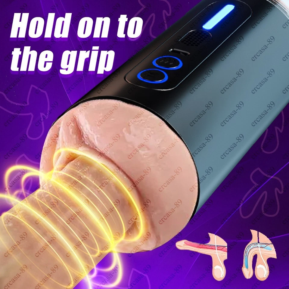 Automático-Hombre-Bolsillo-Taza-Manos Libres-Masajeador-Para-Hombres-Cuerpo Completo-Masajeador-EE. UU. Foto 3 de 4