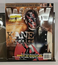 WOW Magazine Kane Revealed, World of Wrestling, December 1999 Vintage