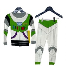 Disney Toy Story Boys Buzz Lightyear Pajama Superhero Costume Set, Size 3 New