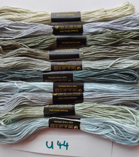 Stickgarn Spaltgarn 10 Docken Döckchen Sticken Garn Nähen U44 beige grau bleu