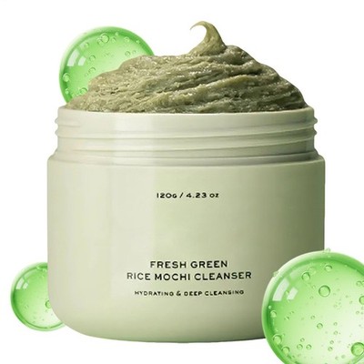 Arencia Fresh Green Rice Mochi Cleanser 120g Oil Control Reinigungsschwamm
