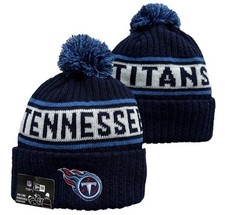 Tennessee Titans NEW ERA KNIT CUFF POM BEANIE HAT NWT NFL team On Field Winter