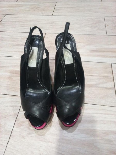 Women Nando Muzi Heels Black Leather 36 #B5P7