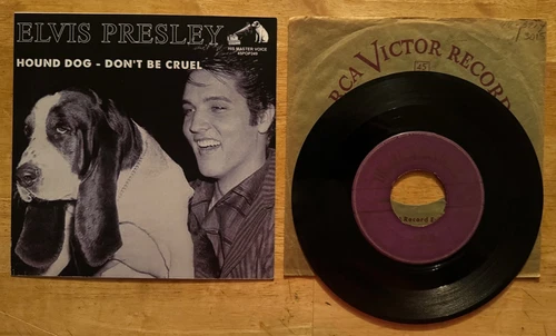 45 7" U.K. SP ELVIS PRESLEY HOUND DOG RCA VICTOR POP-249