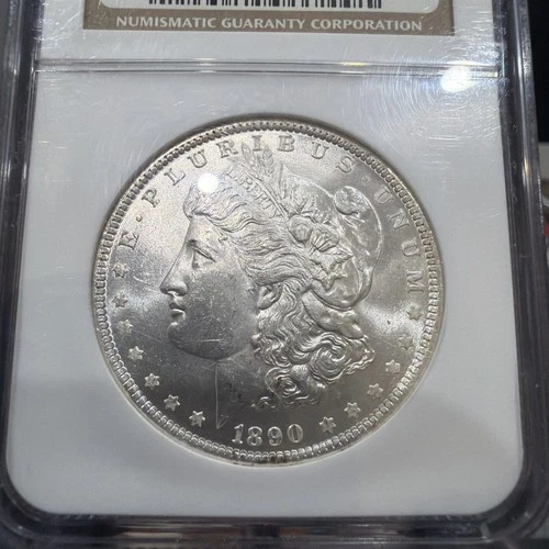 1890 Morgan Silver Dollar $1 NGC MS63