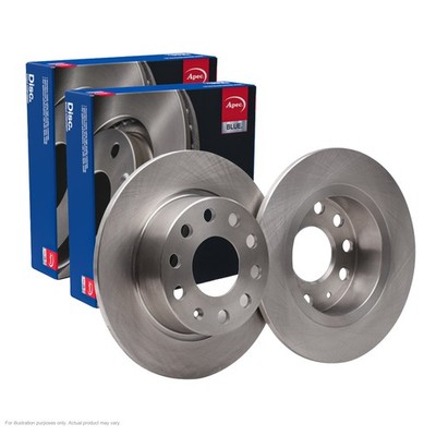 2x APEC Rear Brake Discs For VW GOLF VI (5K1) 2.0 TDI 2008-12 SD 100kW/136HP/196