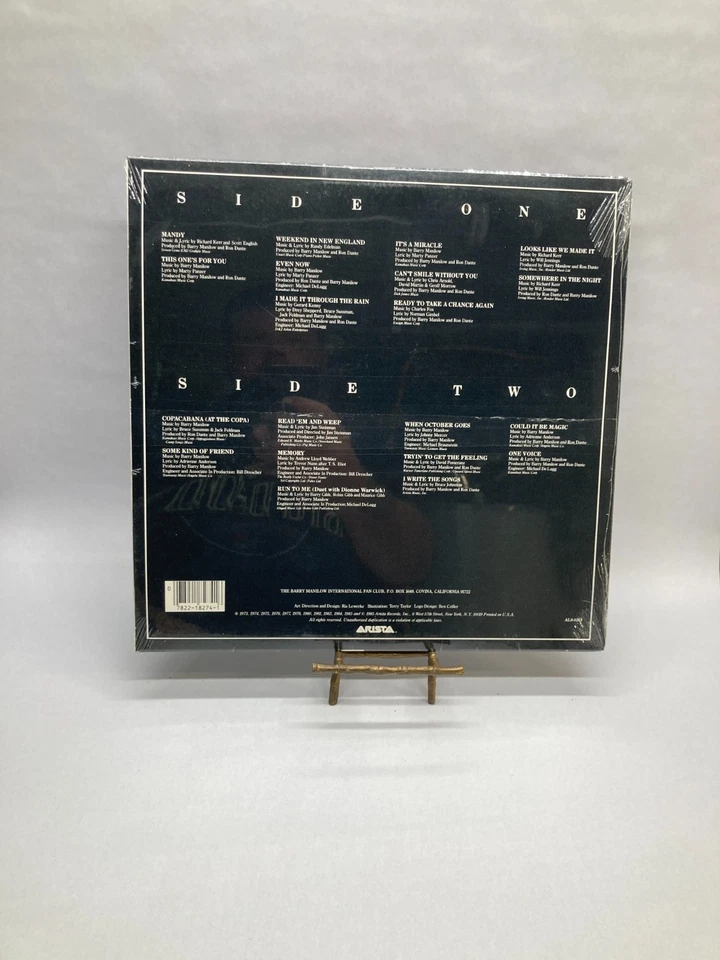 Barry Manilow The Manilow Collection Twenty Classic Hits Vinyl LP 1985 Record - Image 3 of 4