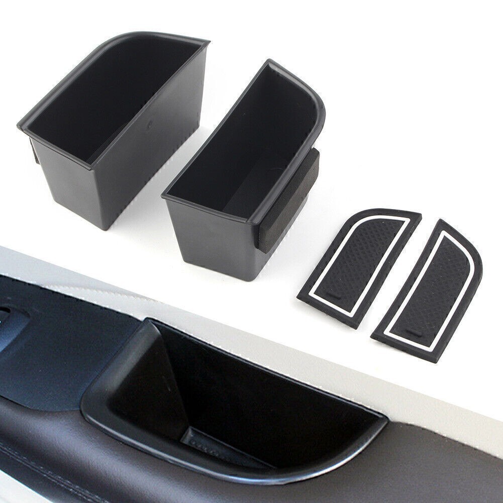 Car Front Door Handle Armrest Storage Box Tray Bin Kit For MKZ 2017-2020