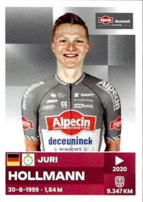 Panini Giro d'Italia 108 2025 #8 Juri Hollmann Alpecin-Deceuninck Figure