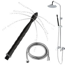 Premium Shower Enema Kit with 59-Inch Hose 24cm Silicone Nozzle with 8 Hole...