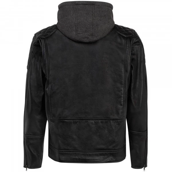 Spada Leather Motorcycle Jacket Lambert Black Cafe Racer Retro Urban Motorbike - Image 2 of 4