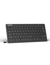 2.4G Mini Wireless Keyboard Touchpad Media Hotkeys Compact for PC Laptop Smart T