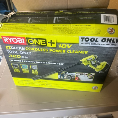 #ad Ryobi ONE 18V EZClean Cordless Power Cleaner 320 PSI Tool Only RY120350 $90.00