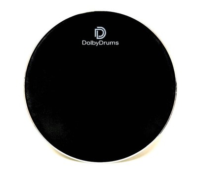 Dolby Drums 22  3-Ply MESH Low Volume Resonant or Batter Drumhead Black Head