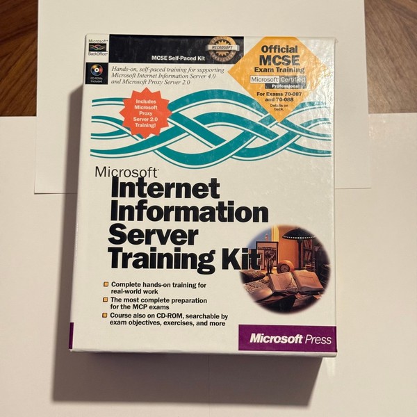 Microsoft Internet Information Server Training Kit 2.0 Books & CD NOS Sealed New