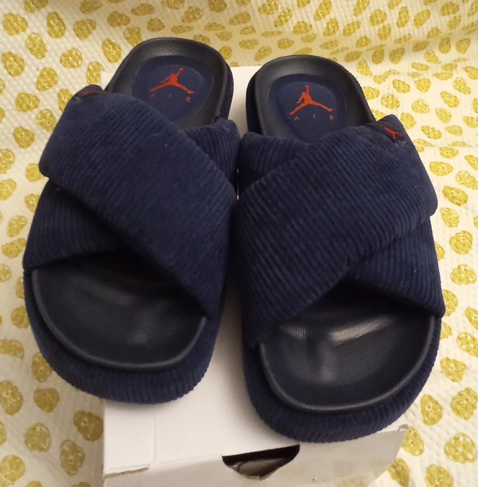 Slider Nike Jordan Sophia Slide Sandles da donna taglia 7 5 uk blu navy rari nuovi