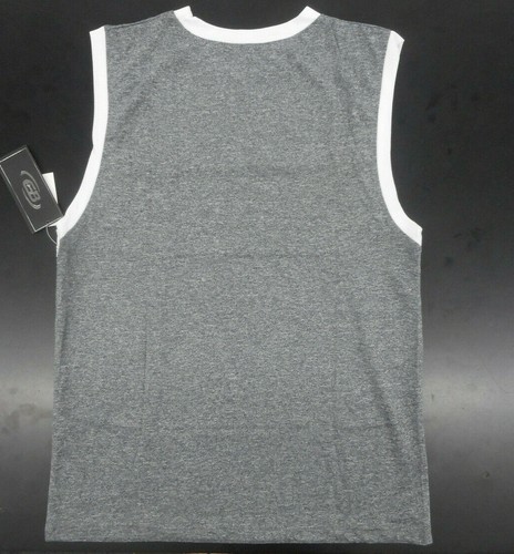 Boys CB Sports $24 White & Gray Wicking Muscle Shirt Sizes 4, 5/6, 7, 8 & 10/12 - Imagen 2 de 3