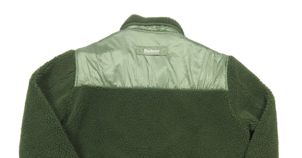 Barbour Men's Olive Green Axis Hi-Pile Fleece Jacket | eBay
